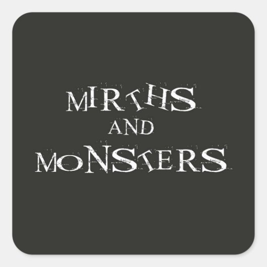 Logo autocollant des miroirs et des monstres (Devant)