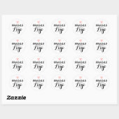 Logo autocollant fragile (Feuille)