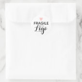 Logo autocollant fragile (Sac)