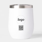 Logo avec texte et code QR Promotion professionnel (Arrière)
