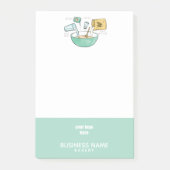 Logo Bakery Business Bread Recipe Post-it® Notes (Voorkant)