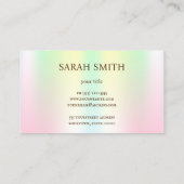 Logo bakkerij Chef, schattig Visitekaartje (Achterkant)