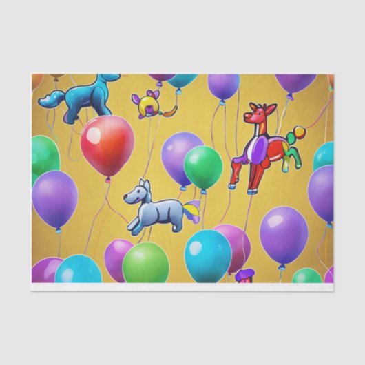 logo ballon dierlijke vector Gift Wrapping papier (Voorkant)