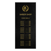 Logo barber shop or noir service menu (Dos)
