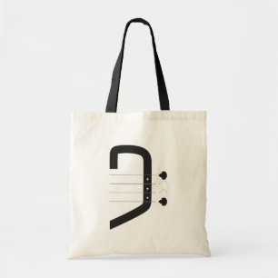 logo bas clef & gitaar tote bag