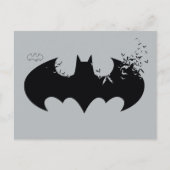 Logo Batman Classique Dissolé Dans Carte Postale B (Devant)