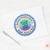 Logo Bedrijf Professioneel Douane Ronde Sticker (Envelop)
