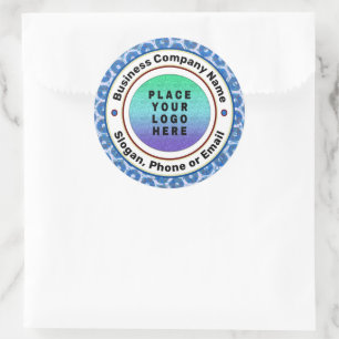 Logo Bedrijf Professioneel Douane Ronde Sticker