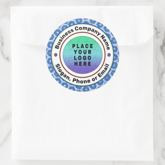 Logo Bedrijf Professioneel Douane Ronde Sticker (Tas)