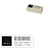 Logo bedrijfsnaam RSVP-adres MInimalisme Rubberstempel (Gestempeld)