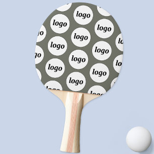 Logo Bedrijfspatroon Promotie Sage Groen Tafeltennisbatje