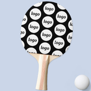 Logo Bedrijfspatroon Promotional Black Tafeltennisbatje