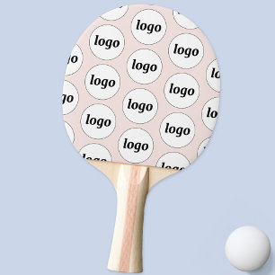 Logo Bedrijfspatroon Promotionele Blush Pink Tafeltennisbatje