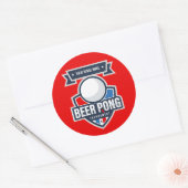Logo  Beer Pong Ronde Sticker (Envelop)