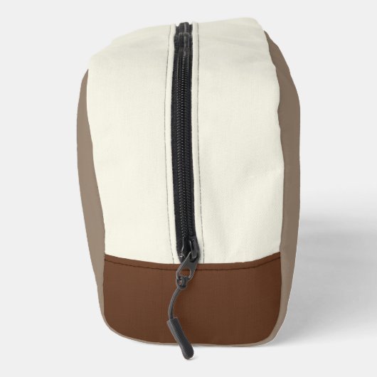 Logo beige bruin accessoire cosmetische doppzak toilettasje (Rechts)