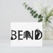 Logo "Bend Oregon Outdoor Activity Letters" Briefkaart (Staand voorkant)