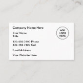 Logo bilingue anglais espagnol Carte de visite (Devant)