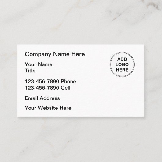 Logo bilingue anglais espagnol Carte de visite (Devant)