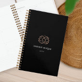Logo Black & Rose Gold Lotus