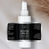 Logo Black & Silver Salle moderne Spray Étiquette 