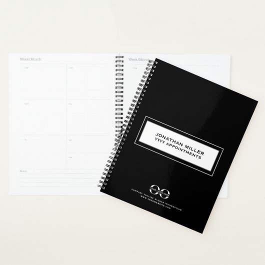 Logo Black White Business Planner (Devant avec enveloppe)