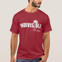 Logo blanc du T-shirt des hommes indivisibles de
