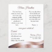 Logo blanc et prospectus Monogramme Rose Wavy Gold (Dos)