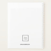 Logo blanc noir monogramme initiales business 2023 (Dos)