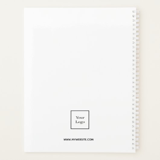 Logo blanc noir monogramme initiales business 2023 (Dos)