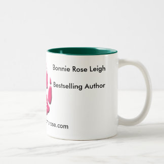 logo, Bonnie Roos LeighBestsell Author, ... Tweekleurige Koffiemok