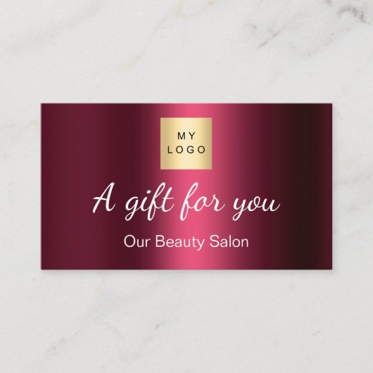 Logo Bourgogne qr code carte cadeau (Devant)