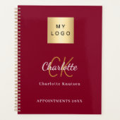 Logo Bourgondië Gold Monogram Business 2026 Planner (Voorkant)