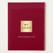 Logo Bourgondië Gold Monogram Business 2026 Planner (Achterkant)