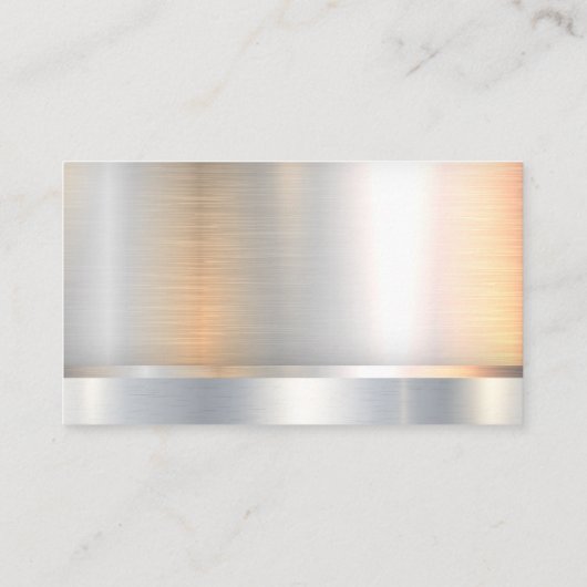 Logo bouwafval | Metaal Visitekaartje (Achterkant)