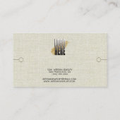 Logo Bracelet Afficher carte de visite Linge Beige (Dos)