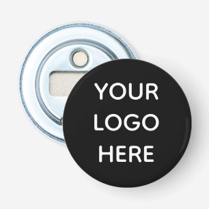 Logo branding zakelijke bedrijfs promotionele button flesopener