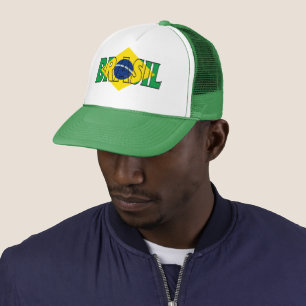 Logo Brésil – Casquette Trucker en mousse – Coupe 