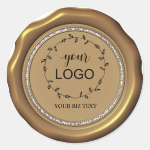 *~* LOGO BRONZE Stickers Cercle de diamant cire Sc