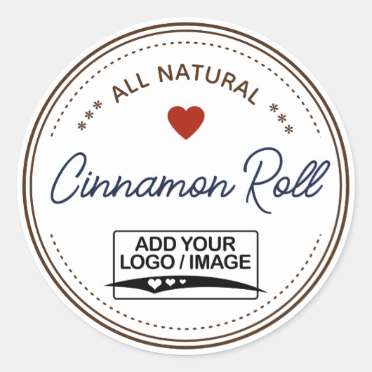 Logo Brown clair Étiquette manuscrit (Devant)