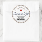 Logo Brown clair Étiquette manuscrit (Sac)