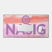 Logo-bureaupad met achtergrond bureaumat (Keyboard & Muis)