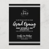 Logo Business Grand Opening Briefkaart (Voorkant)