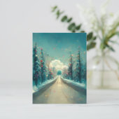 Logo Business Kerstlampjes Road Briefkaart (Staand voorkant)