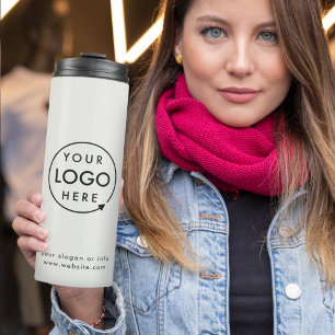 Logo Business   Minal grijs bedrijf Thermosbeker