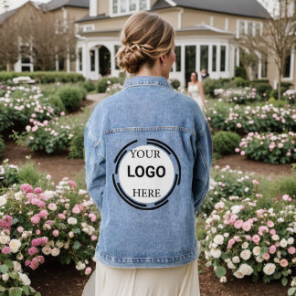 Logo Business Modern Minimale Design Denim Jacket