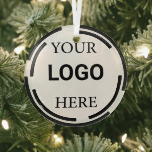 Logo Business Modern Minimale Design Glas Ornament