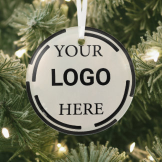 Logo Business Modern Minimale Design Glas Ornament