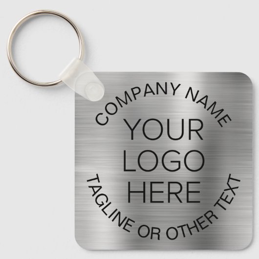 Logo Business Promotion Silver Sleutelhanger (Voorkant)