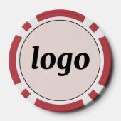 Logo Business Promotional Branding Blush Pink Poker Chips (Achterkant)