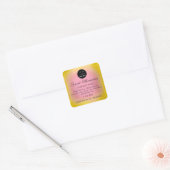 Logo Butter Cosmetic Soap Product Label Geel (Envelop)